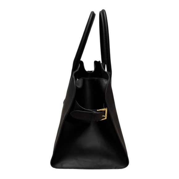 SANTAELLA Black Leather Valentina Tote Bag NWT - Picture 15 of 16